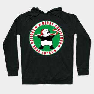 Santa Panda says Merry Christmas Hoodie